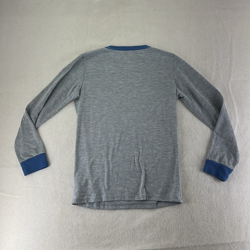 Eddie Bauer Long Sleeve Shirt Gray Kids Boys Girls Size S 7 8 Get Outside - Picture 7 of 8